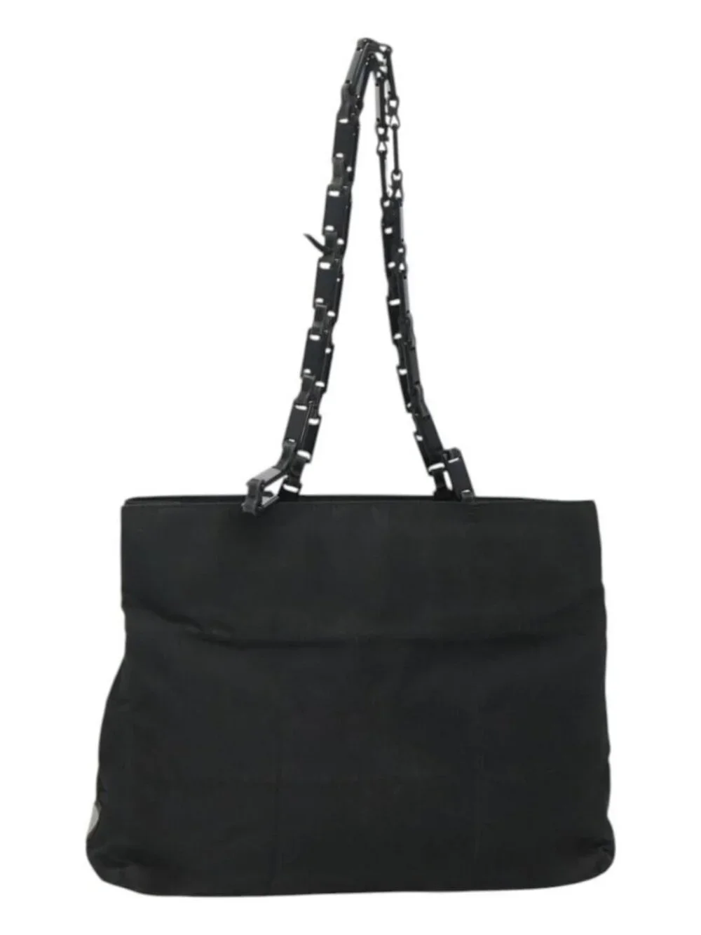 PRADA Tote Bag Nylon Black Auth ti2918